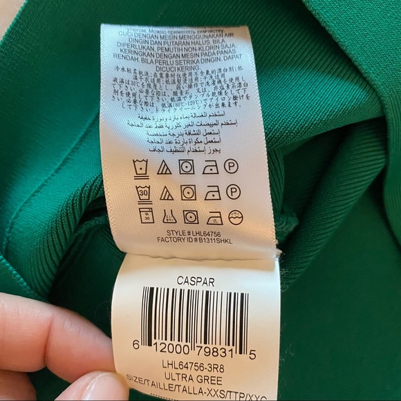 BCBGMaxAzria | Caspar Bodycon Dress - Green | Size XXS - Picture 10 of 16